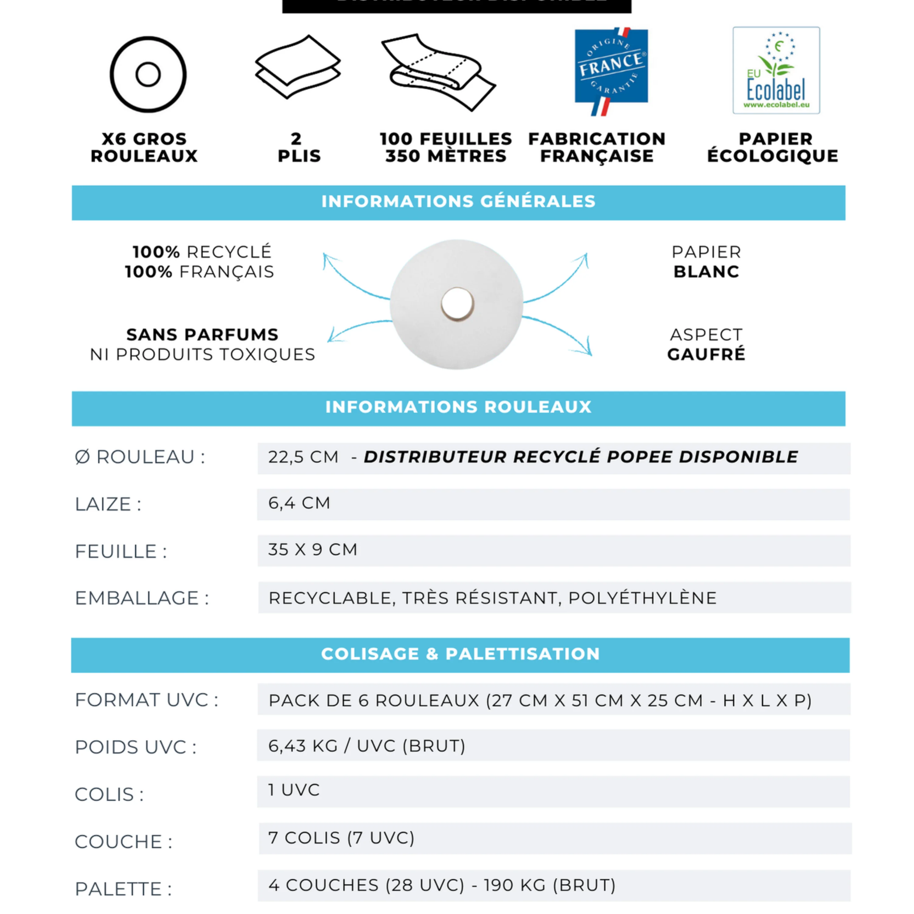 MAXI-JUMBOS - Lot de 6 rouleaux de 350 mètres - Image 5