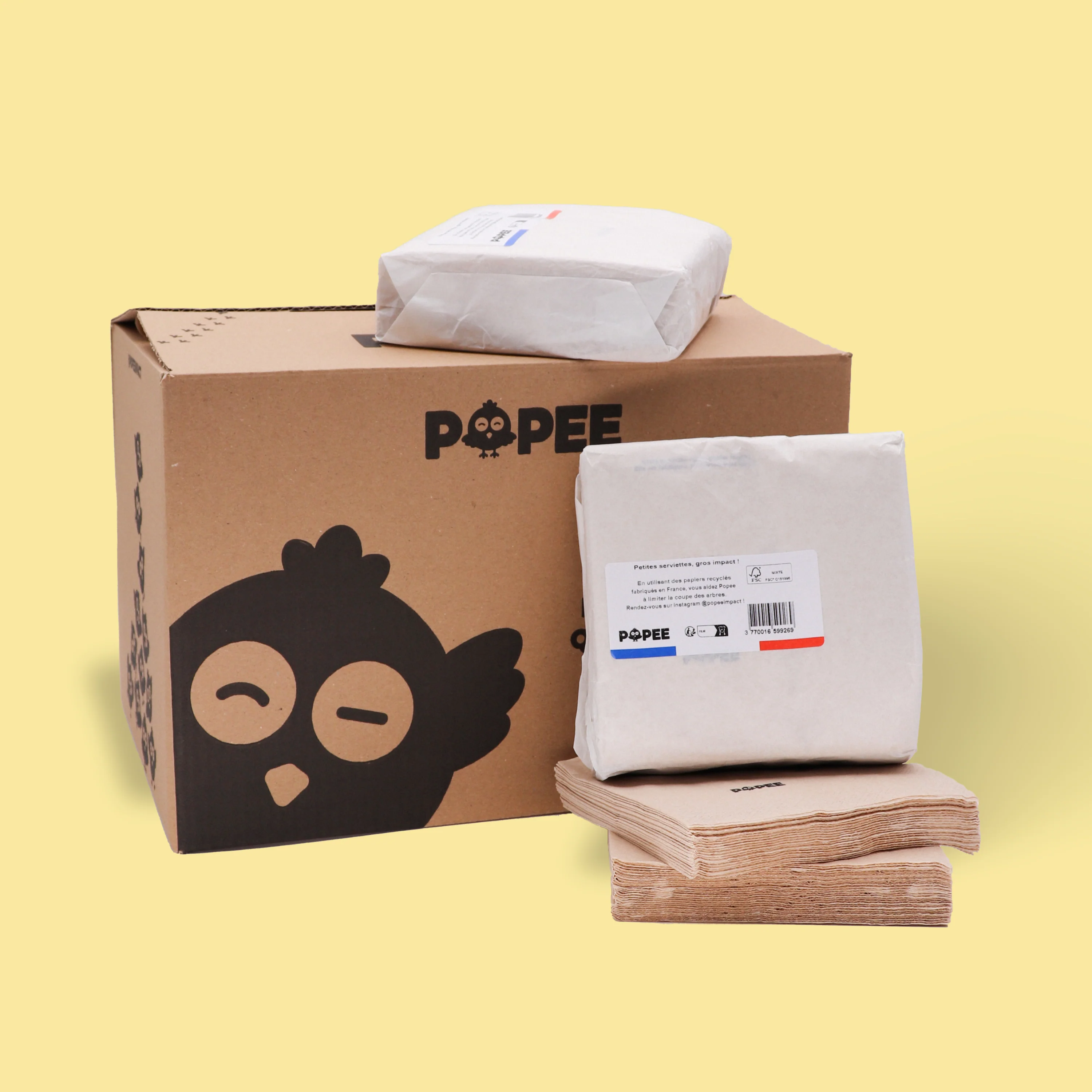 SERVIETTES - Lot de 60 paquets de 50 - Image 5